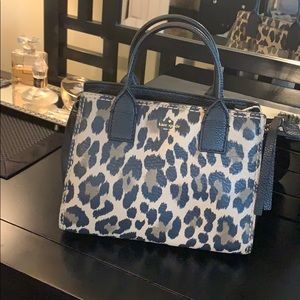 Leopard crossbody ( leather )